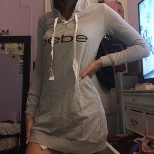 BEBE hoodie dress